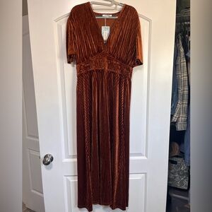 Copper/Rust Velvet Dress